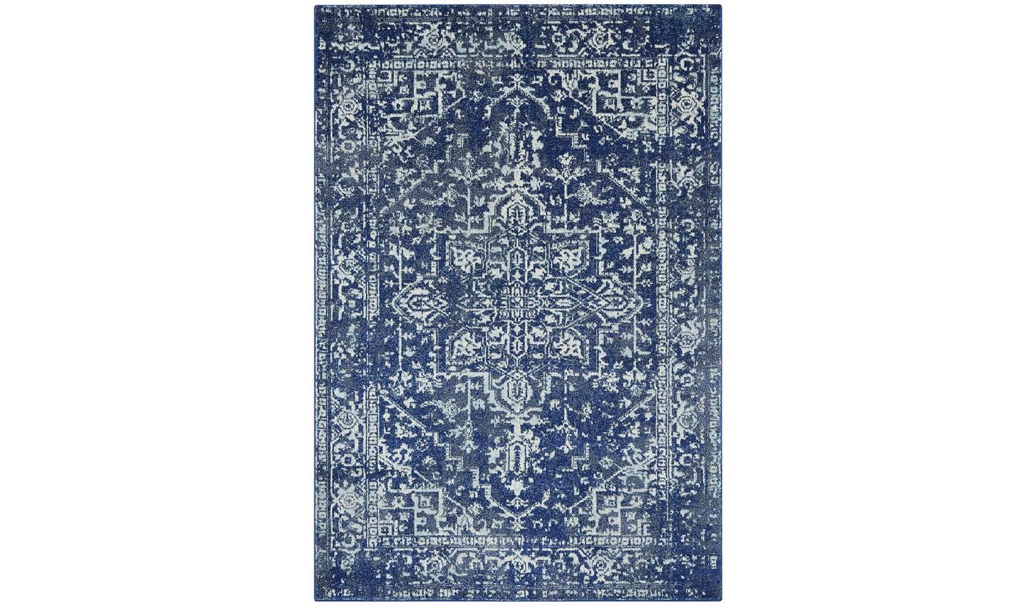 Asiatic Nova Abstract Rectangular Rug 80x150cm Blue For Bedroom Hallway