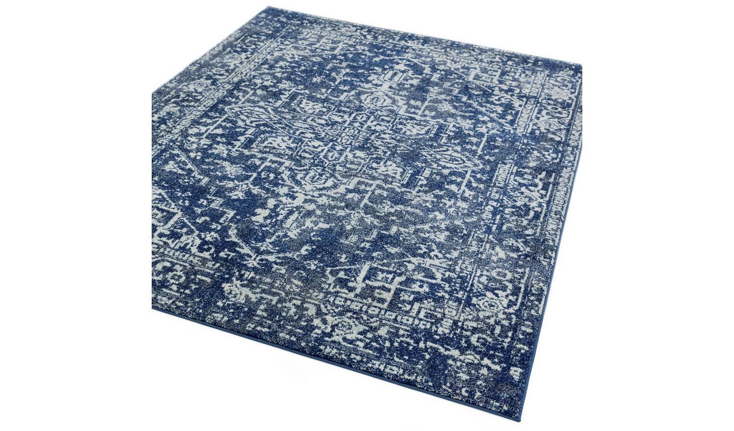 Asiatic Nova Abstract Rectangular Rug 80x150cm Blue For Bedroom Hallway - Image 3
