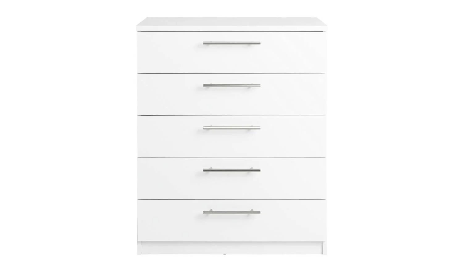 Brisbane 5 drawers Chest White Storage Organiser Bedroom Furniture - Image 7