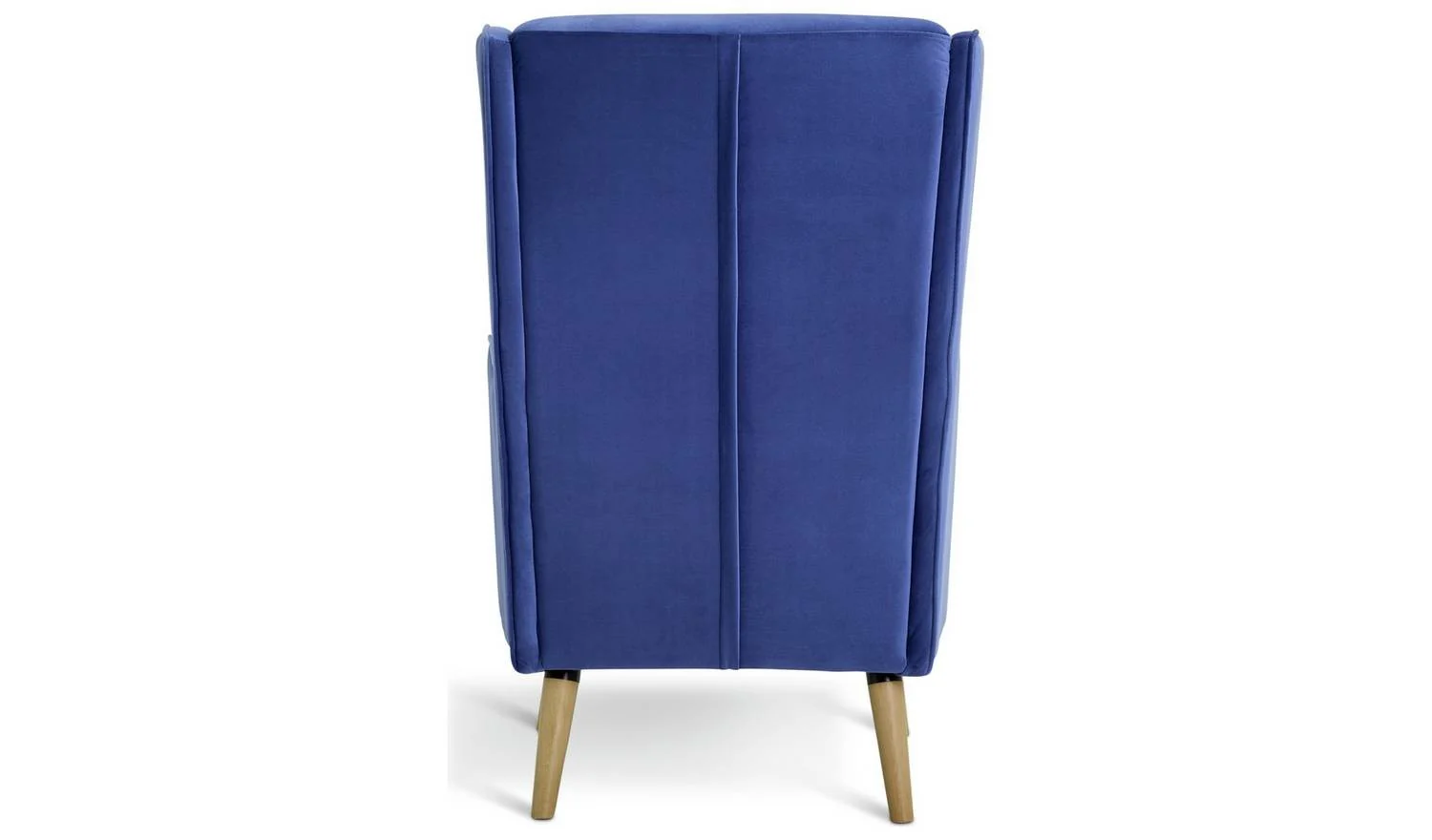 Callie Velvet Chair Cornflower Blue Comfortable Lounge Chair Design - Image 4