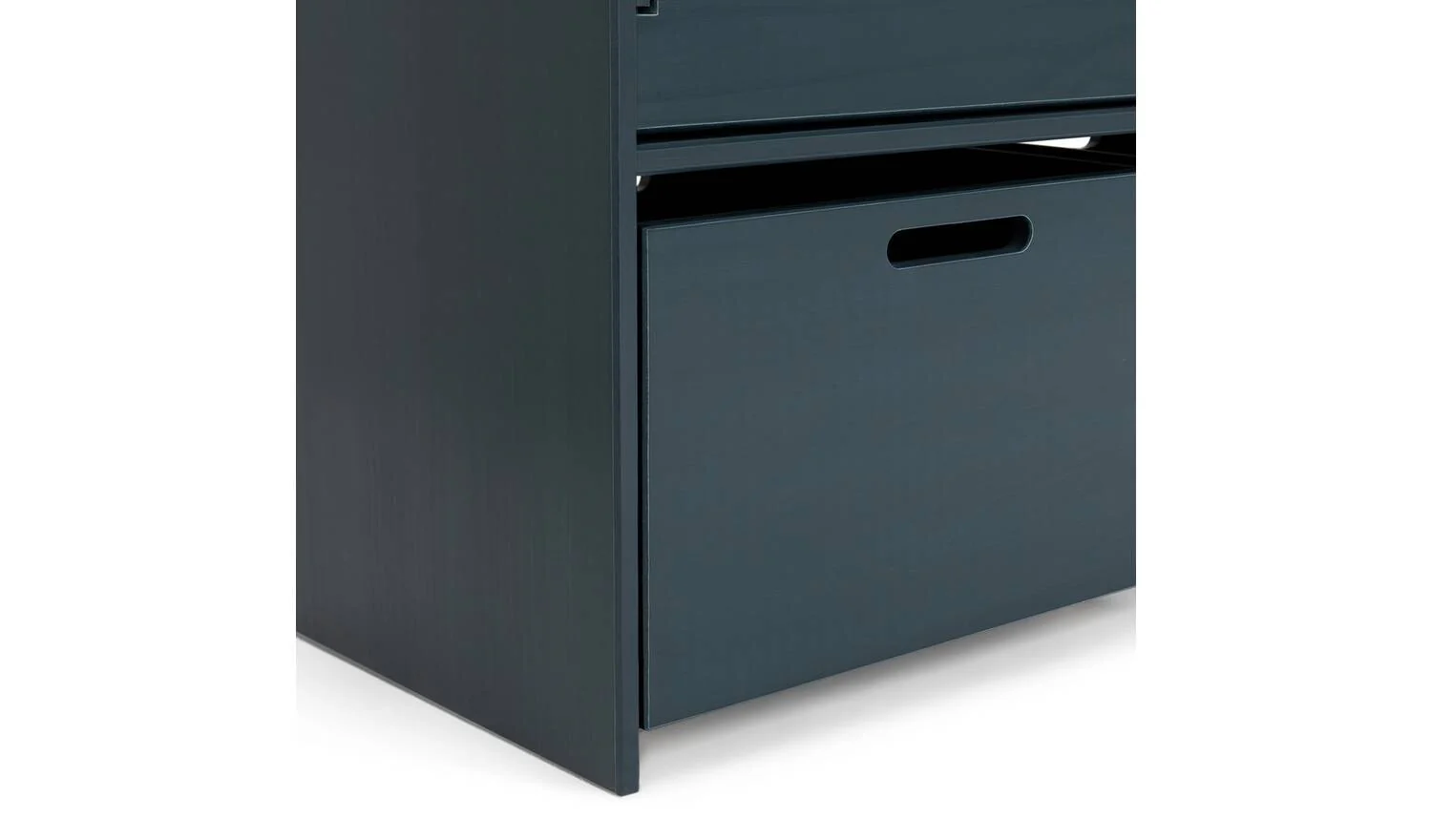 Kids Rico Double Storage Unit Ink Blue Childrens Bedroom Organiser Furniture - Image 5