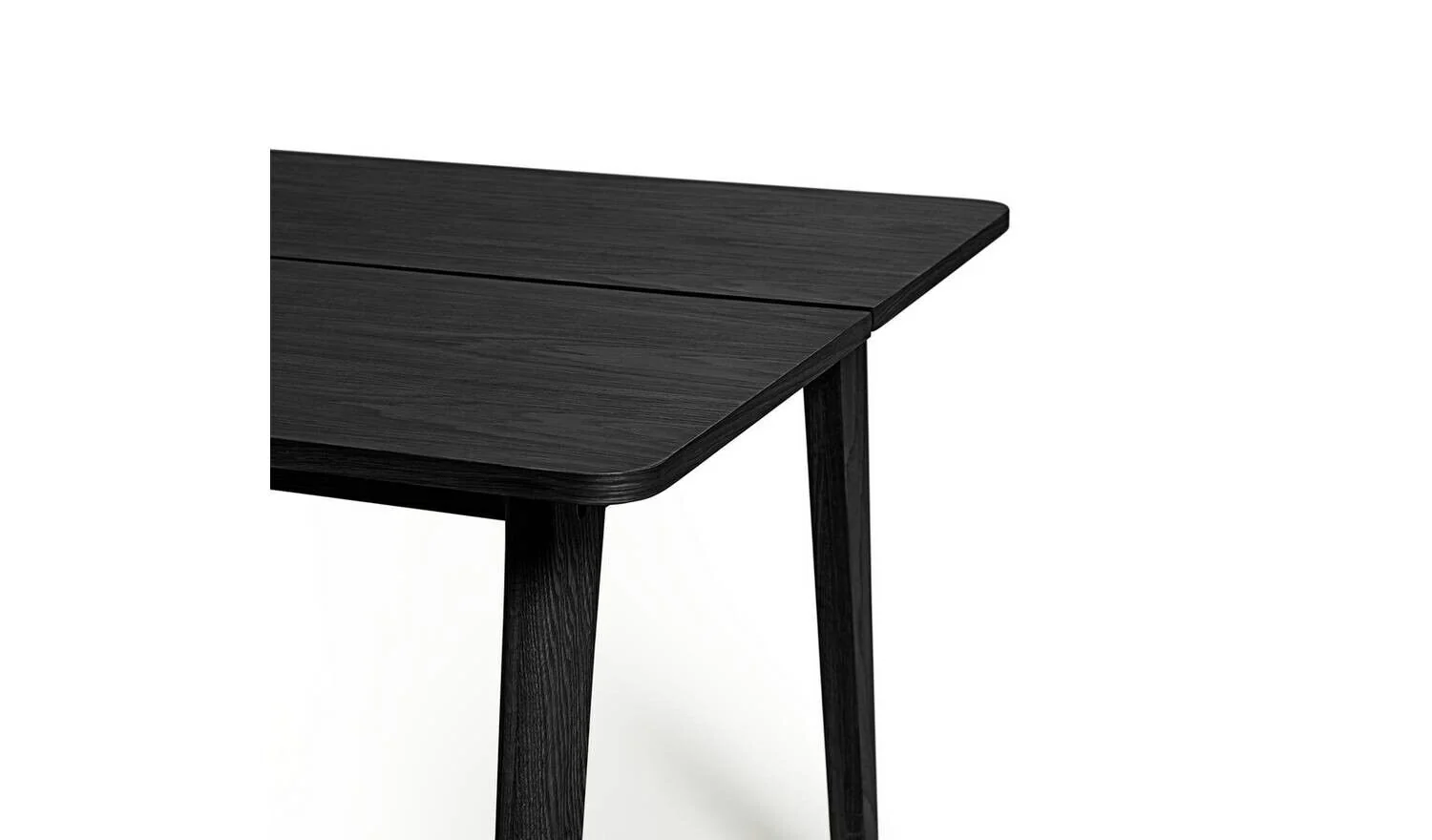 Nel Wood 4 Seater Dining Table Black Stylish and Durable Dining Room Decor - Image 6