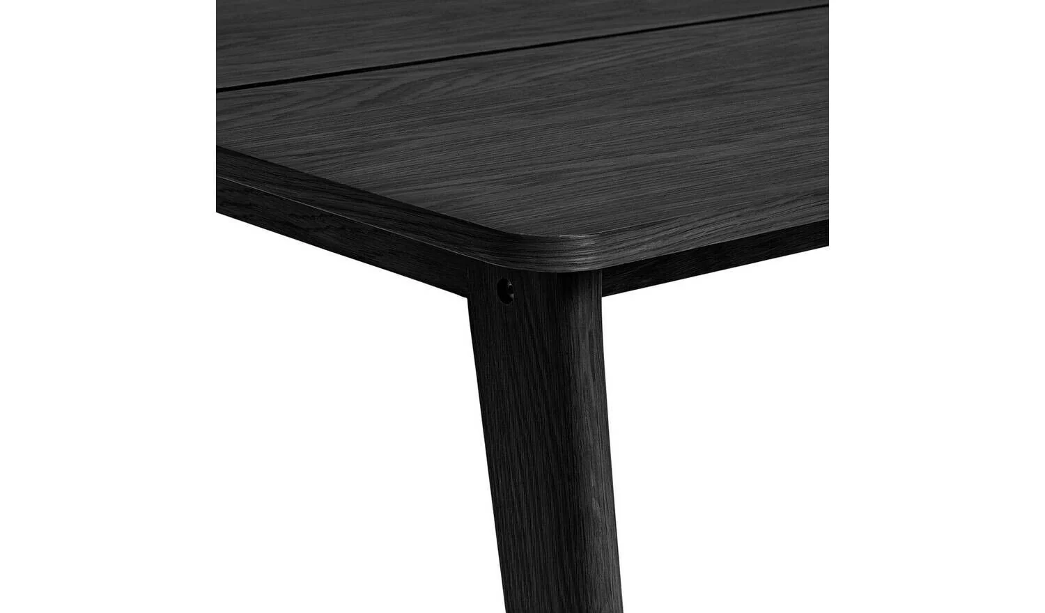 Nel Wood 4 Seater Dining Table Black Stylish and Durable Dining Room Decor - Image 7