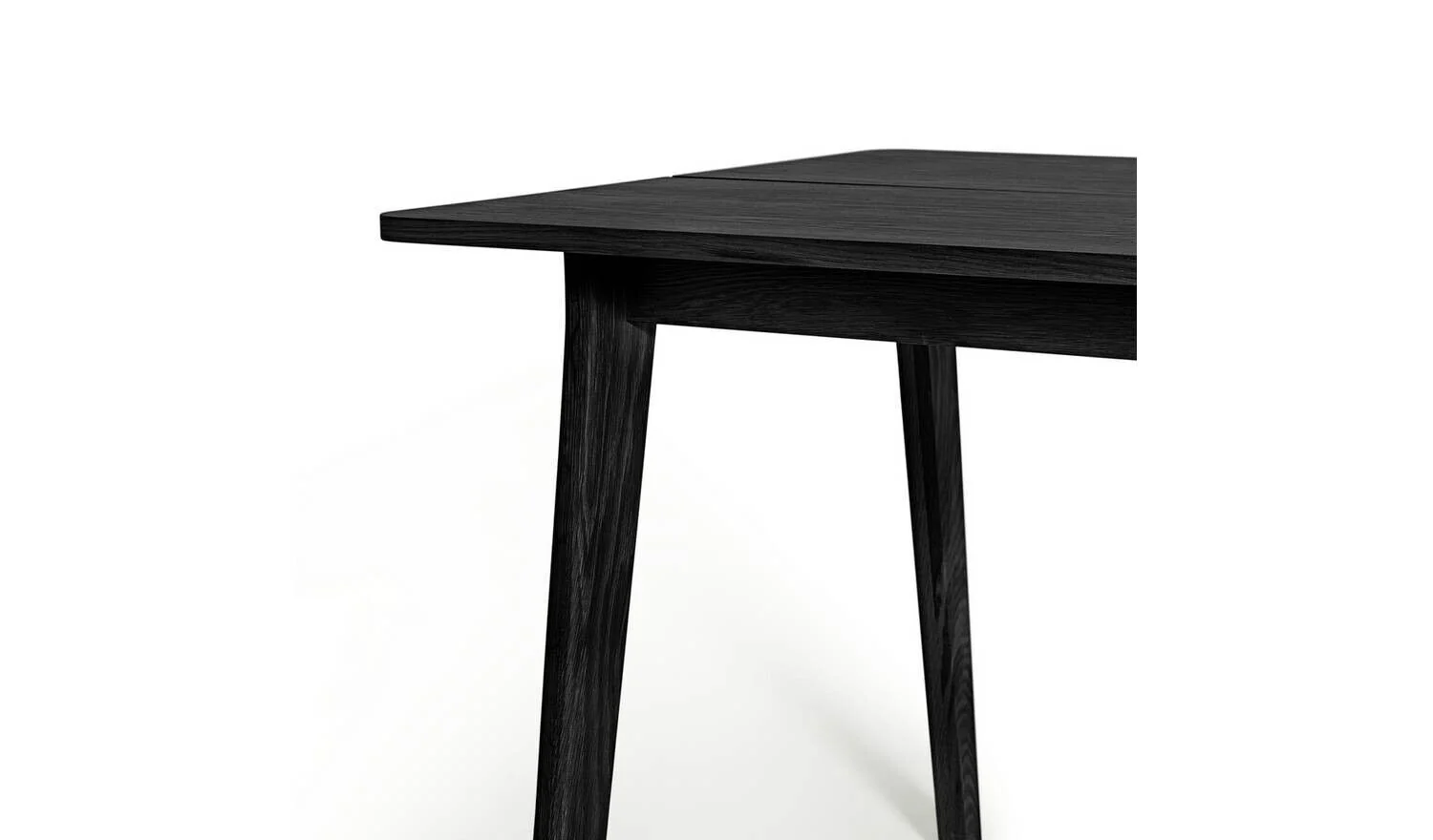 Nel Wood 4 Seater Dining Table Black Stylish and Durable Dining Room Decor - Image 8