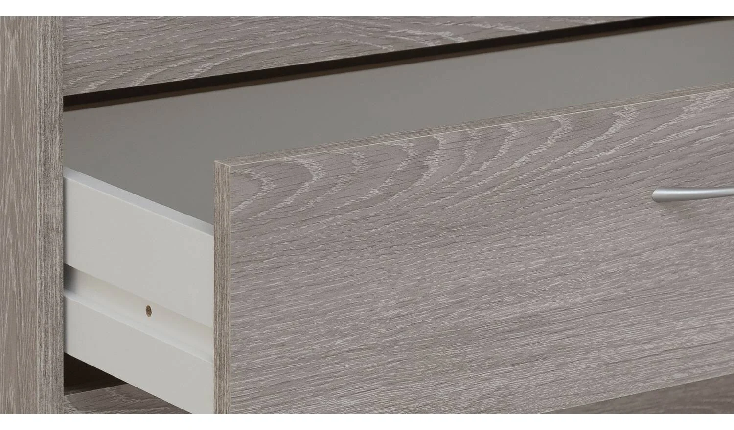Seville 5 Drawer Chest Grey Oak Effect Storage Organiser Bedroom Furniture - Image 5